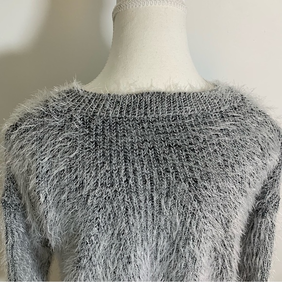 Gray Furry Sweater imported from Korea - Picture 5 of 9